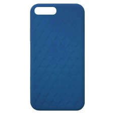 Capa para iPhone 6 Plus - Case Silicone Padrão Apple 3D Azul
